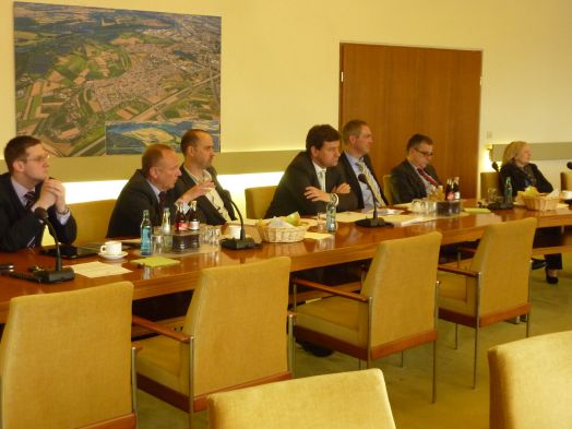 Bürgermeisterrunde, 2. v.l. Vorsitzender NV Roland Marsch