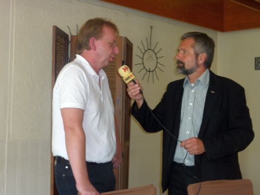Matthias Baaß im Interview mit Gerhard Mandel, Redaktionsleiter von Kurpfalz-Radio