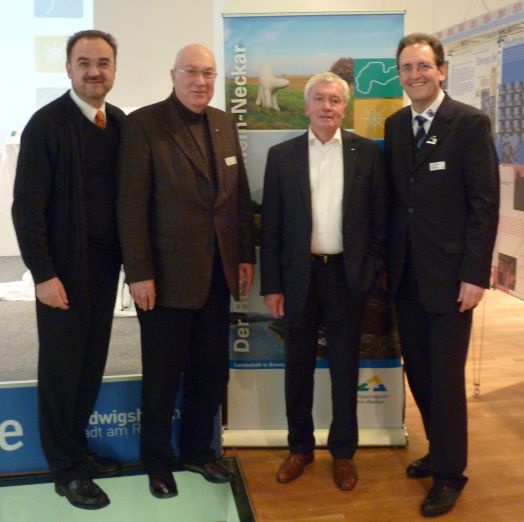 v. l. Eberhard Petri, Helmut Beck, Uwe Kleefoot, Dr. Ralf Göck